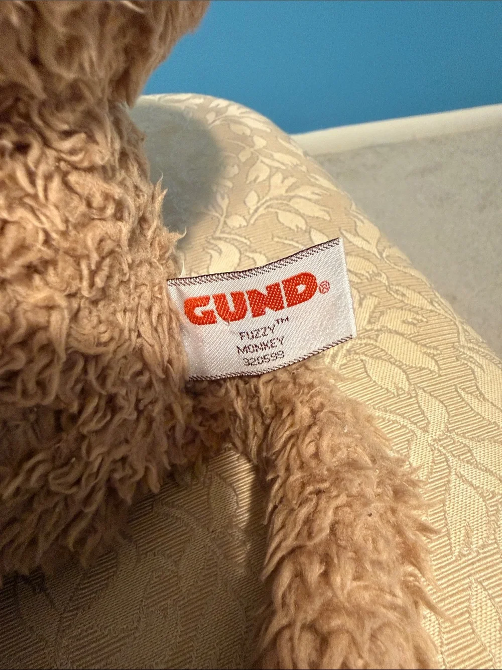 NWT Gund Brown Curly Plush Monkey Stuffed Animal